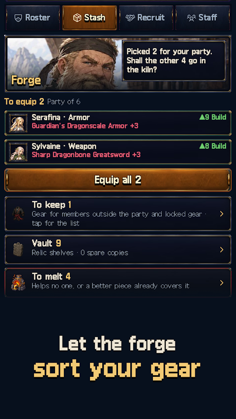Tower & Mercenaries: Guild RPG screenshot