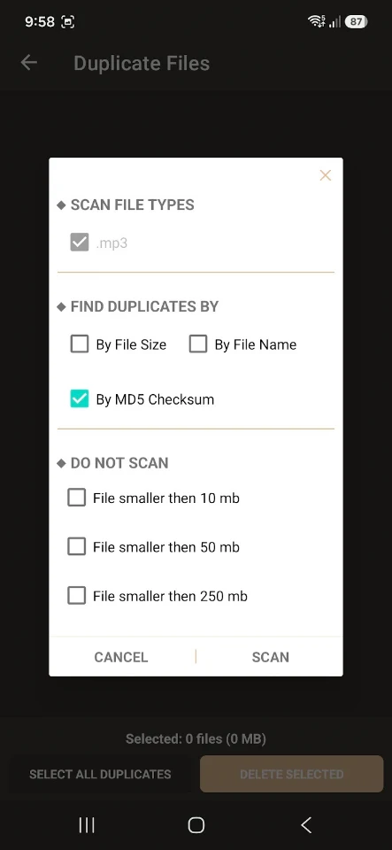 Duplicate File Cleaner screenshot
