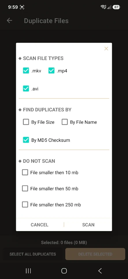 Duplicate File Cleaner screenshot
