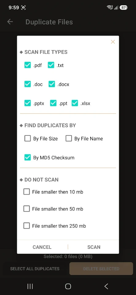 Duplicate File Cleaner screenshot