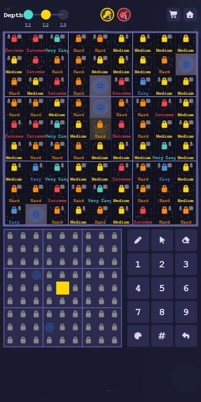 Fractal Sudoku screenshot