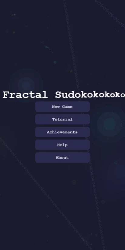 Fractal Sudoku screenshot