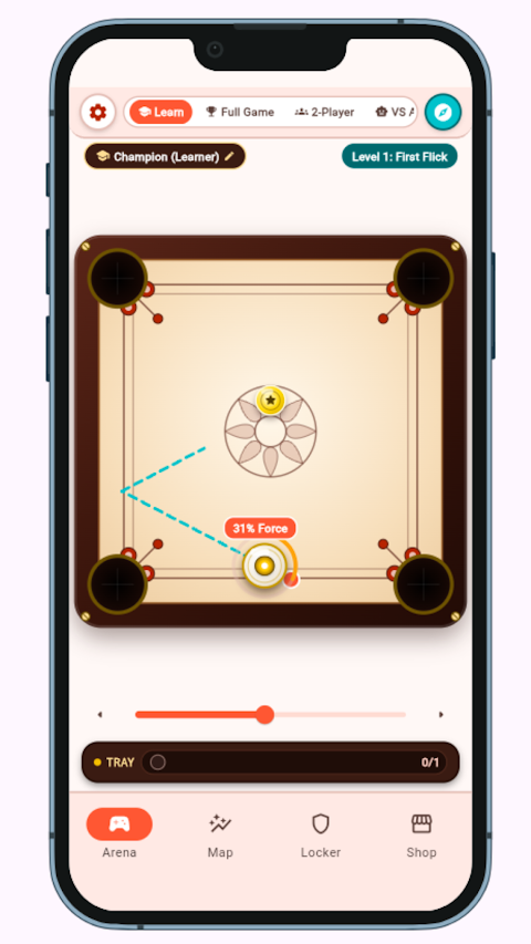 Flick Champs: Carrom Board 2P screenshot