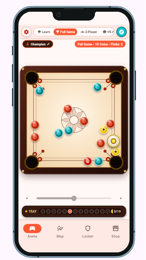 Flick Champs: Carrom Board 2P screenshot