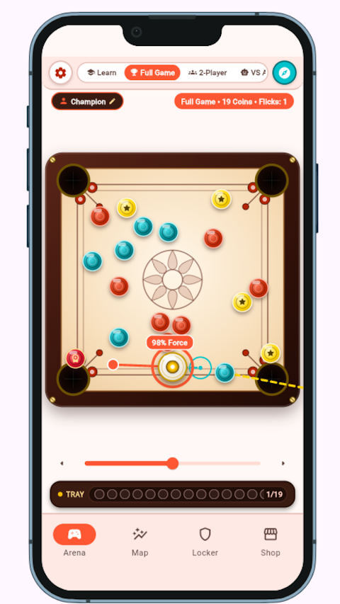 Flick Champs: Carrom Board 2P screenshot