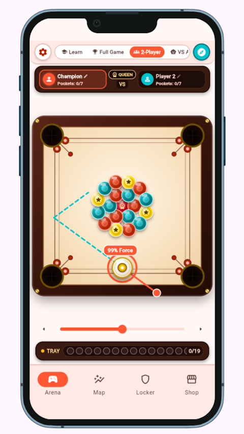 Flick Champs: Carrom Board 2P screenshot