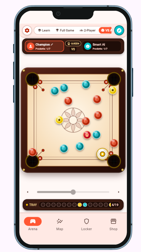 Flick Champs: Carrom Board 2P screenshot