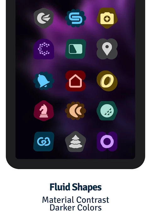Expressive Night Icon Pack screenshot