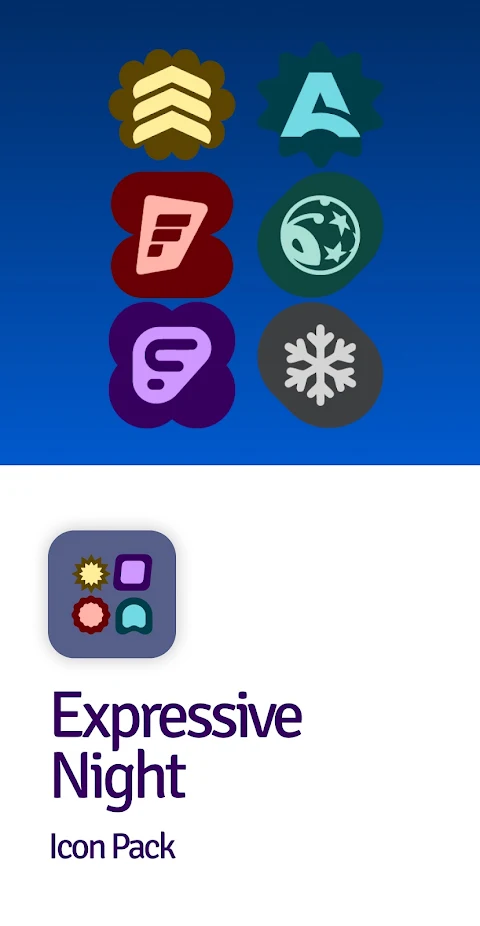 Expressive Night Icon Pack screenshot