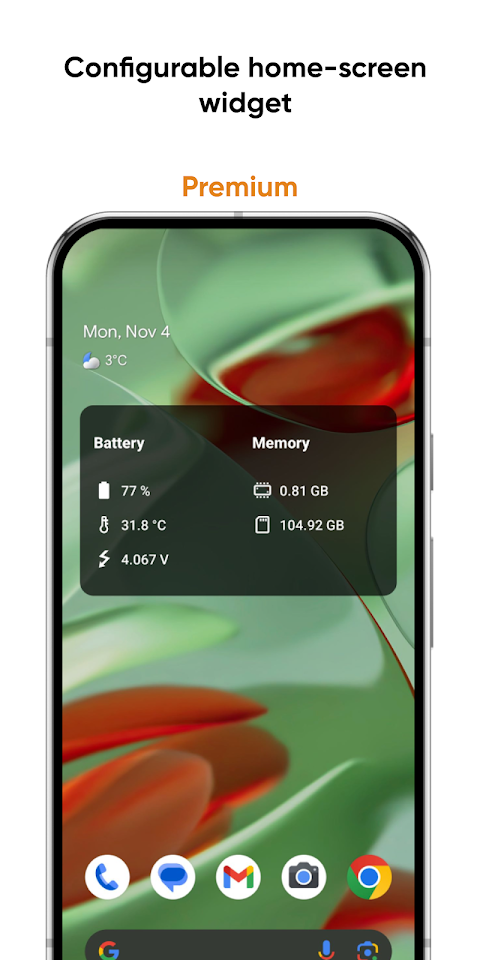 Castro Premium – system info screenshot