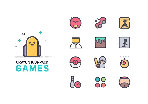 Crayon Icon Pack screenshot