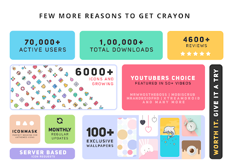 Crayon Icon Pack screenshot
