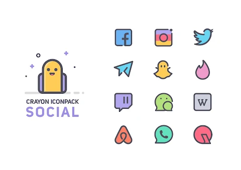 Crayon Icon Pack screenshot