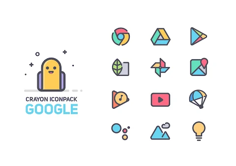 Crayon Icon Pack screenshot
