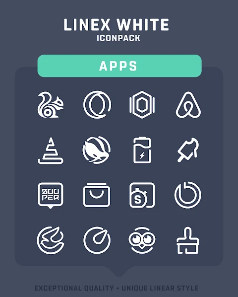 LineX White Icon Pack screenshot