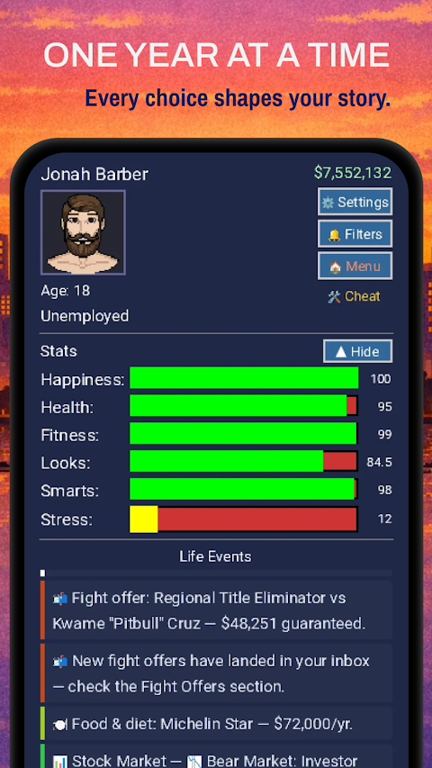 PixelLives – Life Simulator screenshot