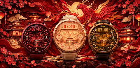 Papercut Pagoda: Watch Face screenshot