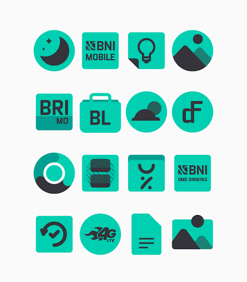 Zamrud Turqoise – Icon Pack screenshot