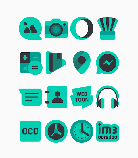 Zamrud Turqoise – Icon Pack screenshot