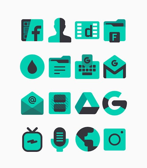 Zamrud Turqoise – Icon Pack screenshot