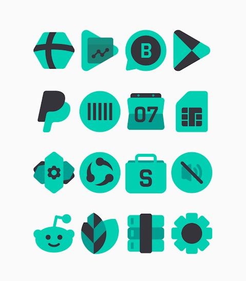 Zamrud Turqoise – Icon Pack screenshot
