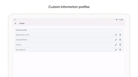 Graphie – EXIF editor screenshot