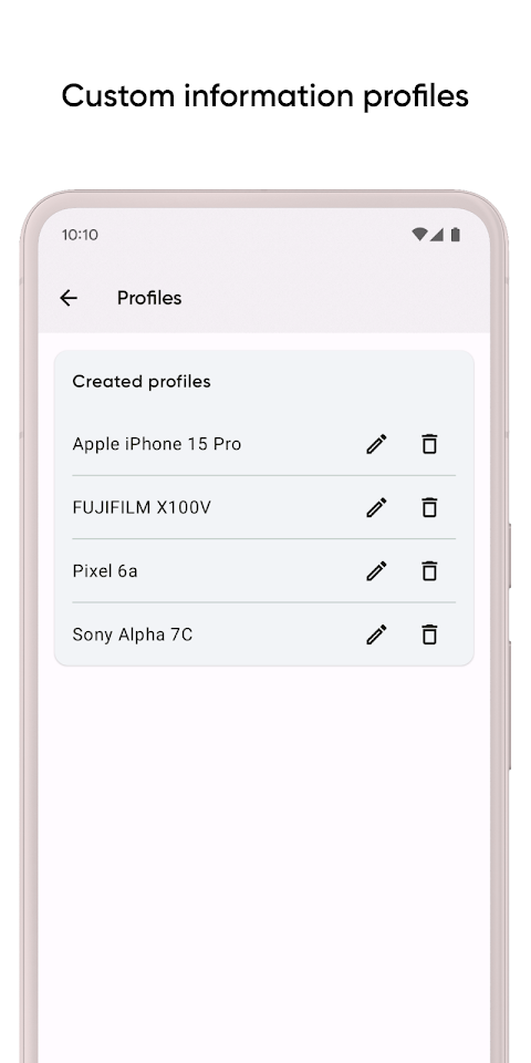 Graphie – EXIF editor screenshot
