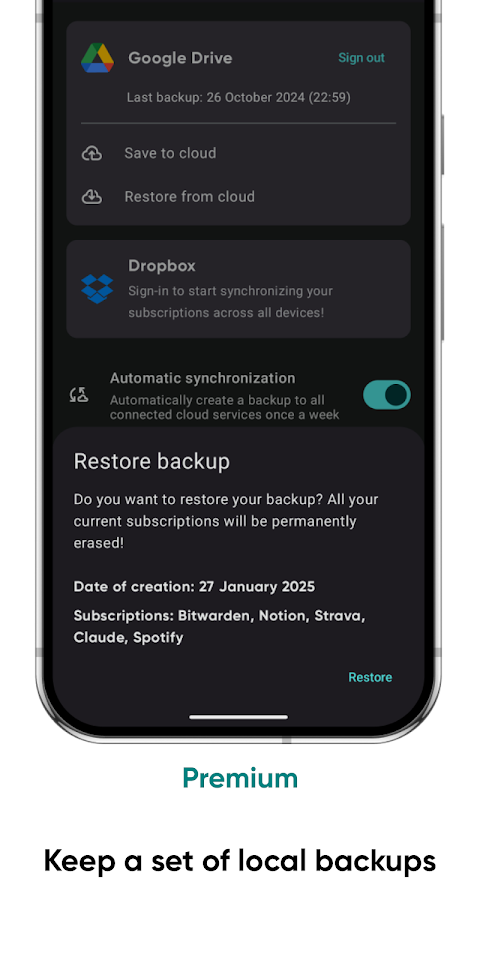 Tilla Premium screenshot