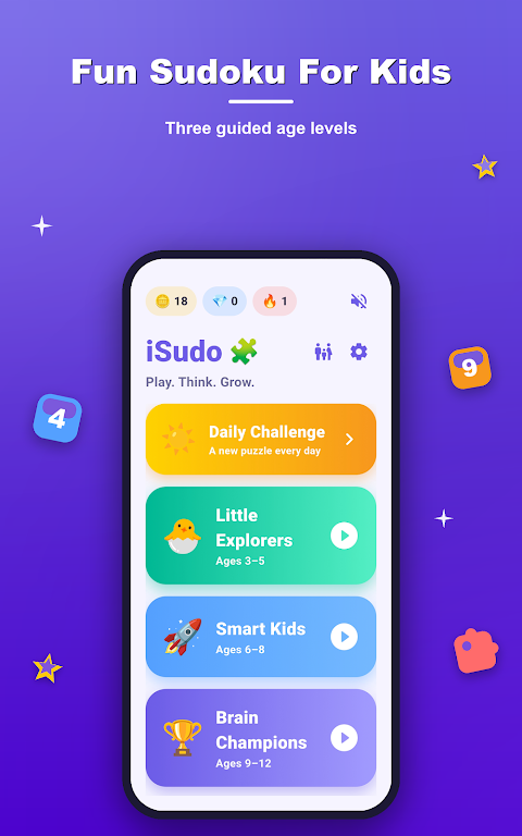 iSudo: Sudoko for kids screenshot