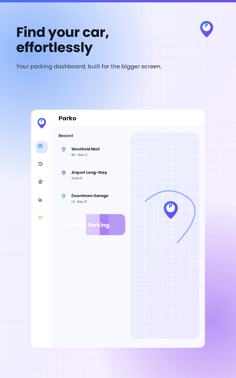Parko: Automatic Parking Saver screenshot