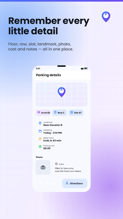 Parko: Automatic Parking Saver screenshot