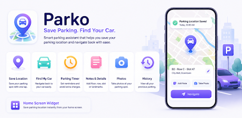 Parko: Automatic Parking Saver screenshot