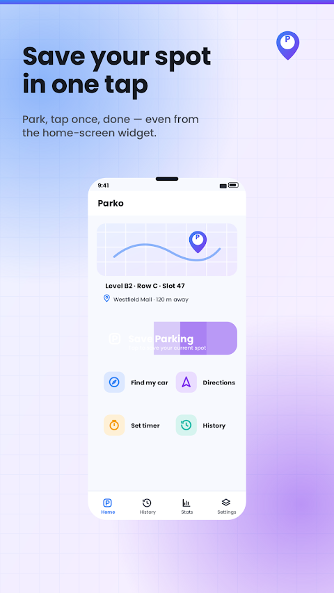 Parko: Automatic Parking Saver screenshot