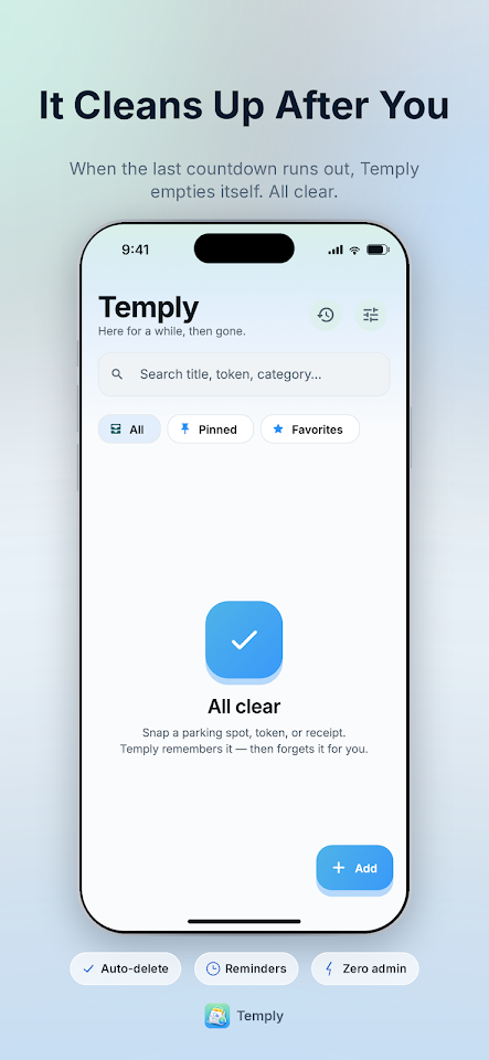 iSlip: Notes That Auto Expire screenshot