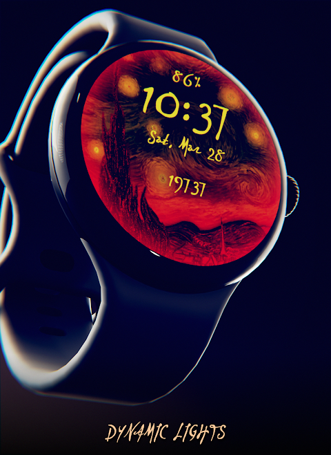 Starry Night Depth Watch Face screenshot