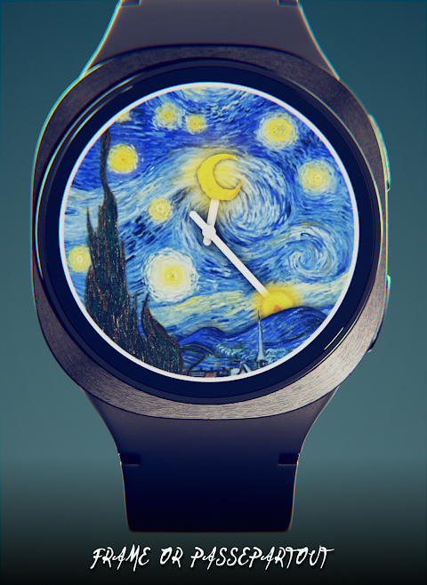 Starry Night Depth Watch Face screenshot
