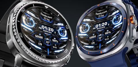 A009 Car Headlights Watchface screenshot