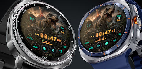 A017 Dinosaur watchface screenshot