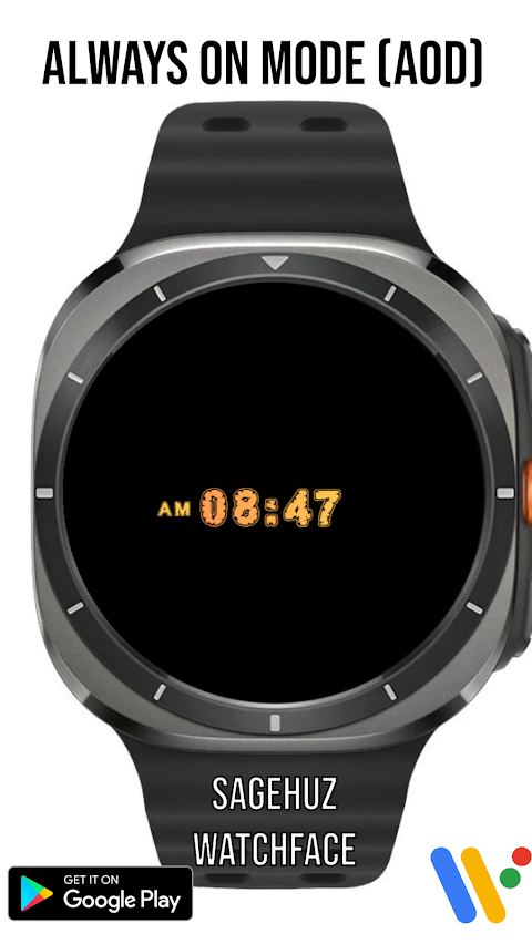 A017 Dinosaur watchface screenshot