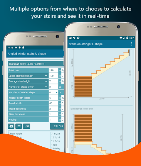 Stairs-X Pro Stairs Calculator screenshot