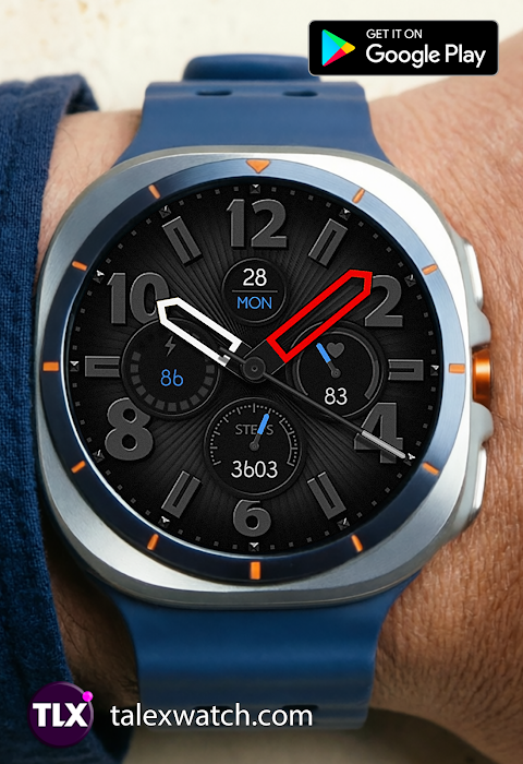 Vary Hands Graphite Watch Face screenshot