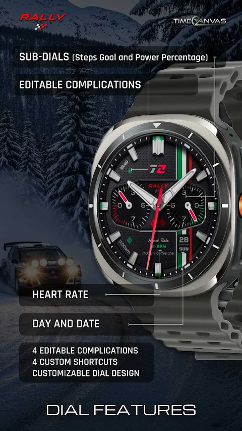 Rally : Racing Watch Face screenshot