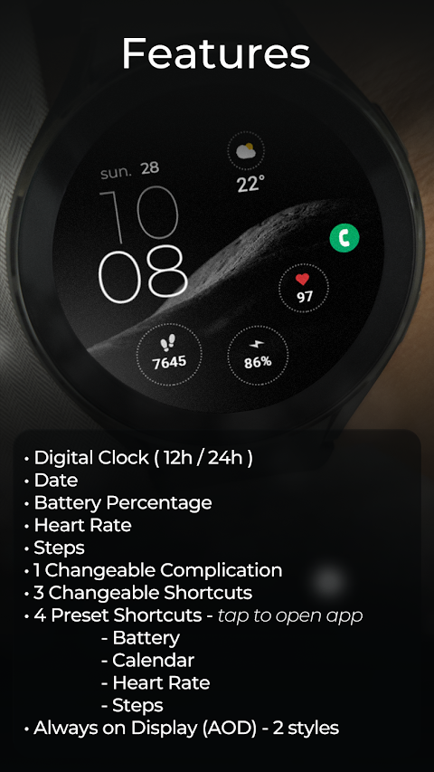 TVV Minimal 3 Watch Face screenshot