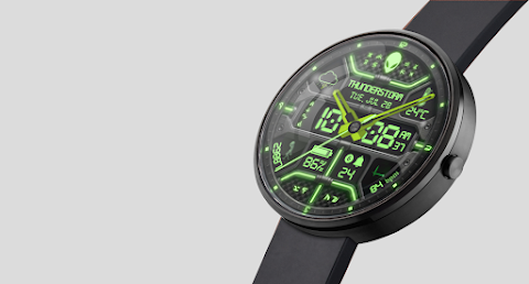 Alien Face N1 Watch Face screenshot