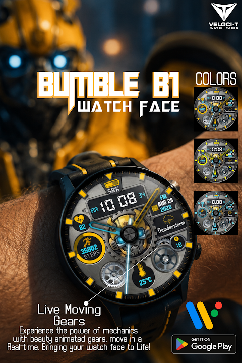 Bumble B1 Watch Face screenshot