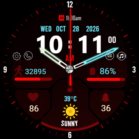 Scifi Face X01 Watch Face screenshot