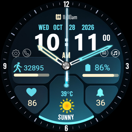 Scifi Face X01 Watch Face screenshot
