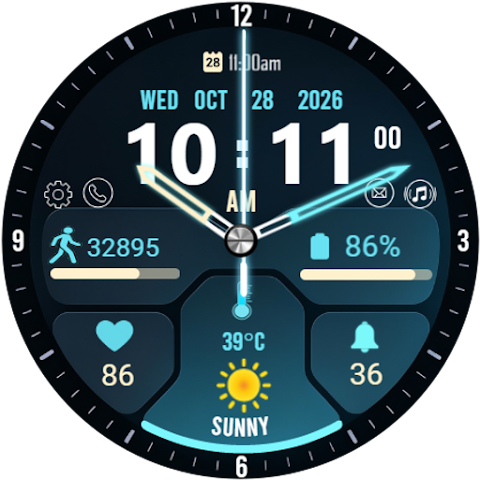 Scifi Face X01 Watch Face screenshot