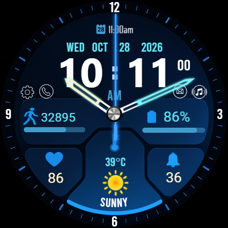 Scifi Face X01 Watch Face screenshot