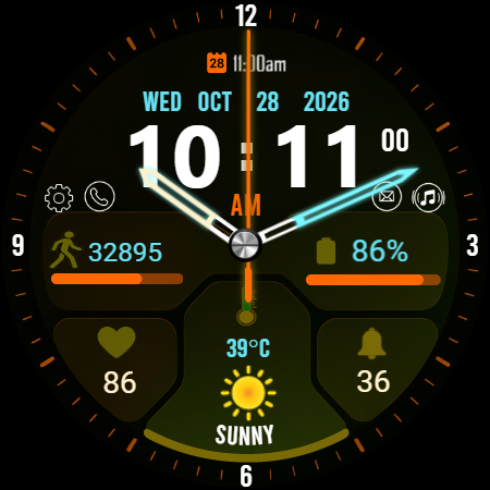Scifi Face X01 Watch Face screenshot